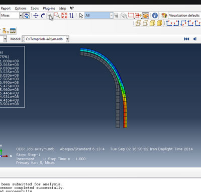 آموزش تحلیل محاسبه مخزن تحت فشار در آباکوس